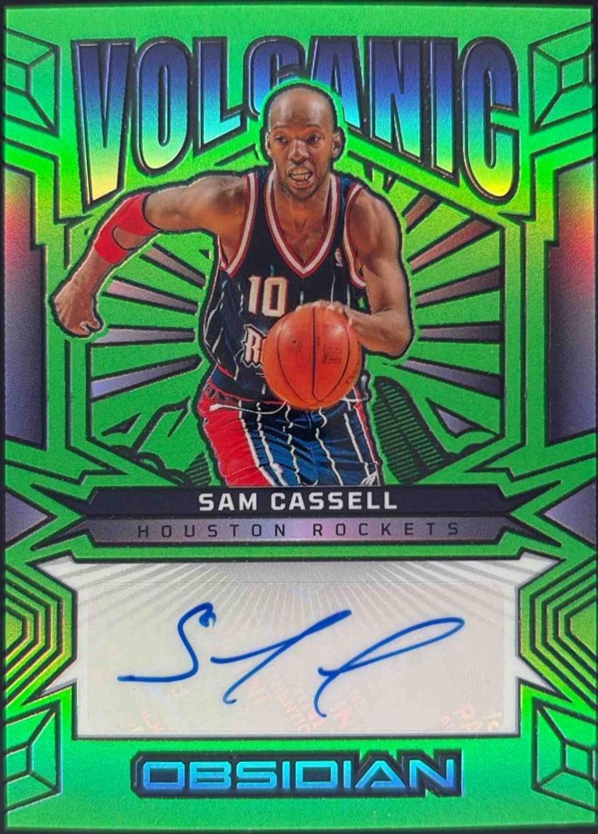 Sam Cassell [Electric Etch Green Flood] #VS-SAM