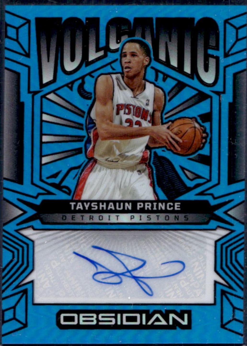 Tayshaun Prince [Electric Etch Blue Flood] #VS-TPD