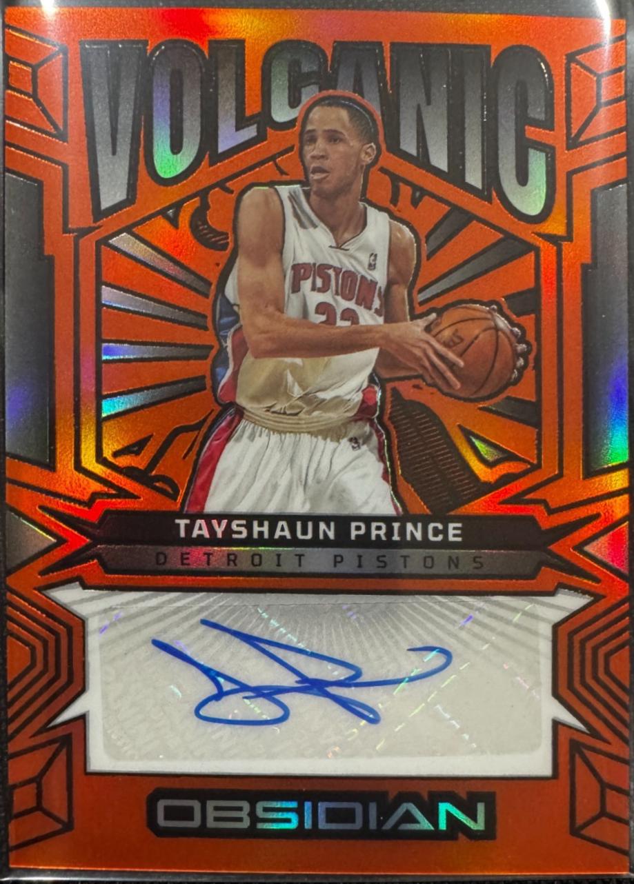 Tayshaun Prince [Electric Etch Orange Flood] #VS-TPD
