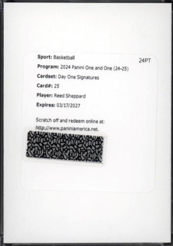 Reed Sheppard #25