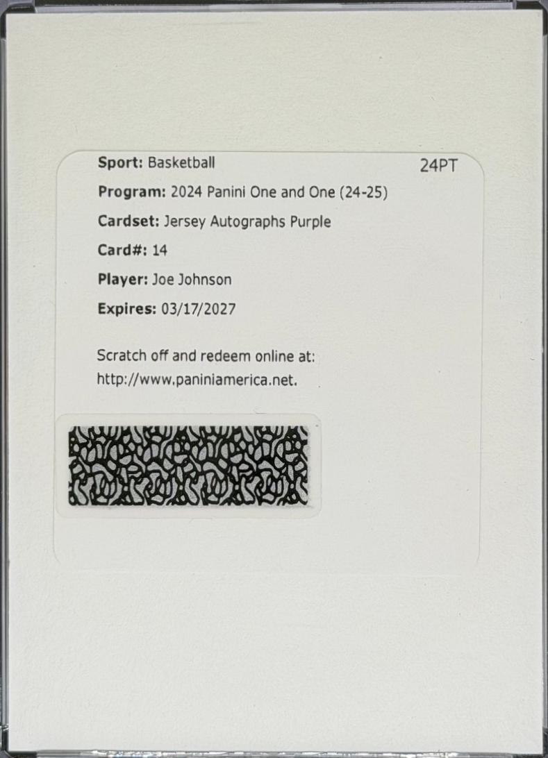 Joe Johnson [Purple] #14