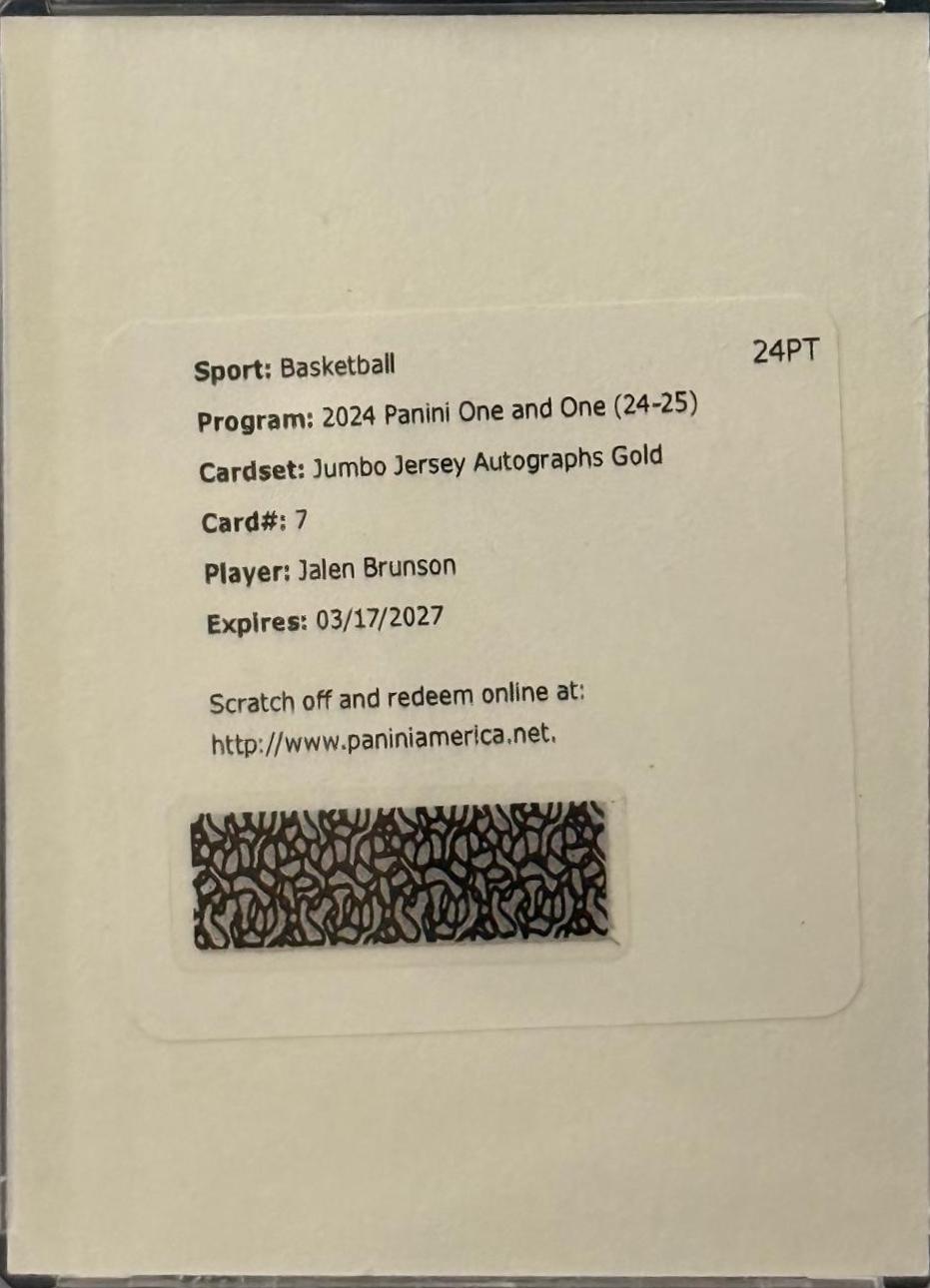 Jalen Brunson [Gold] #7