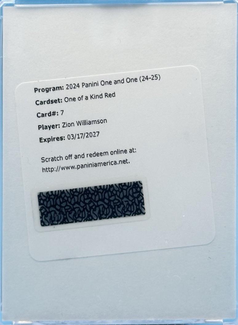 Zion Williamson [Red] #7