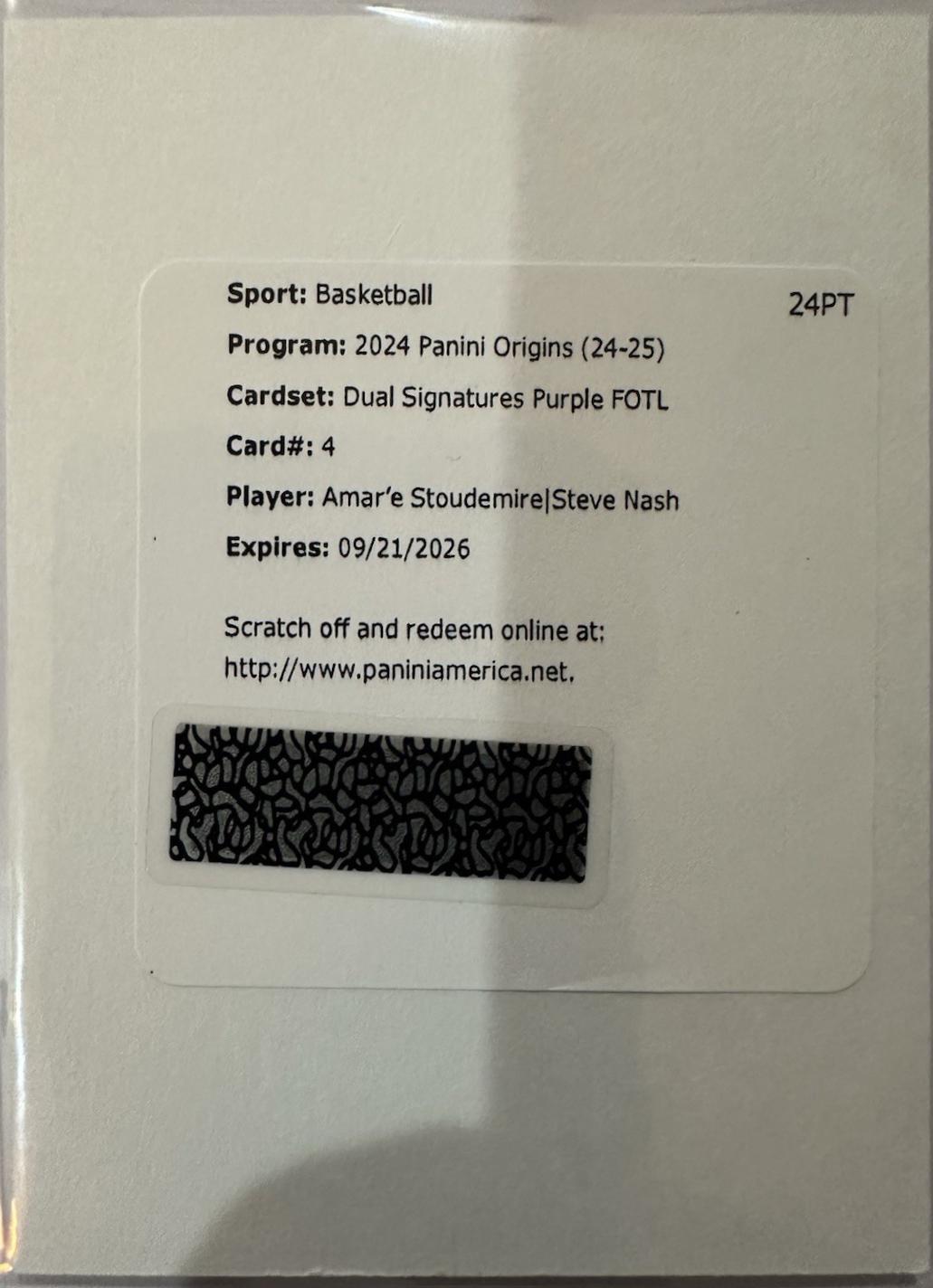 Amar'e Stoudemire / Steve Nash [Purple FOTL] #4