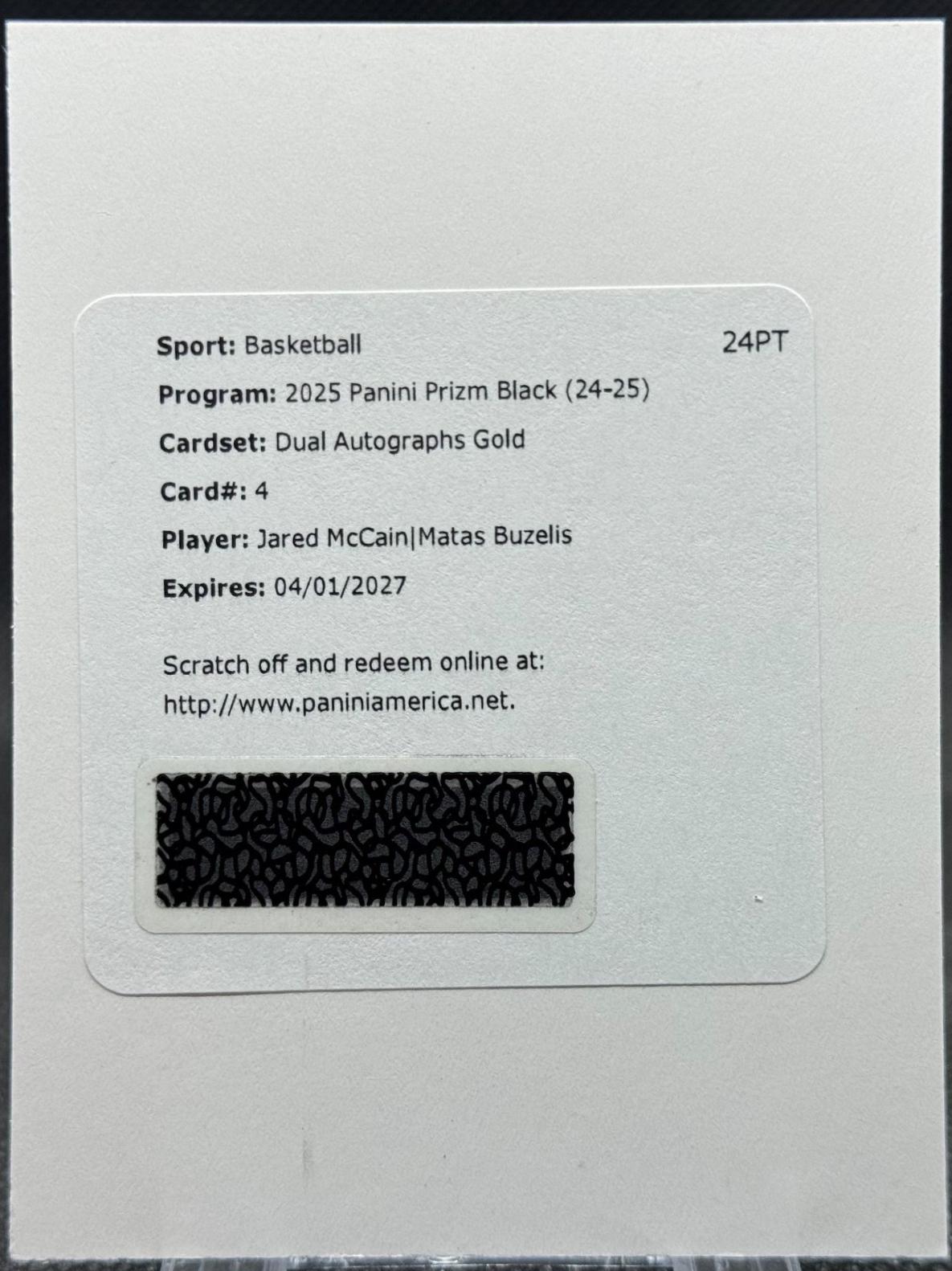 Jared McCain / Matas Buzelis [Gold] #4
