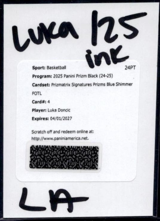 Luka Doncic [Blue Shimmer] #4
