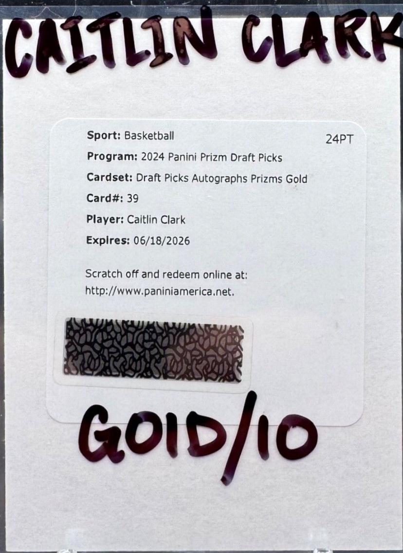 Caitlin Clark [Gold] #39