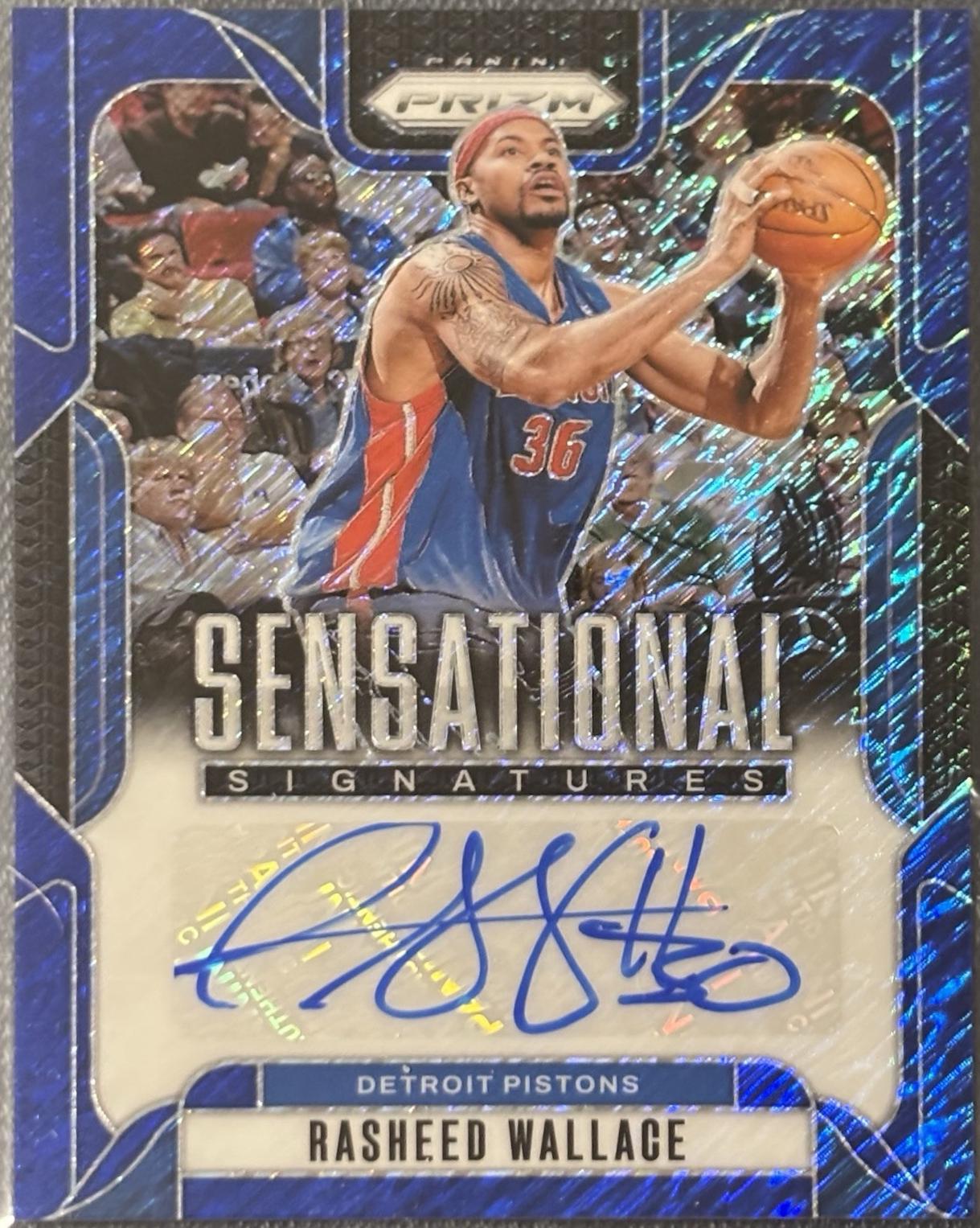 Rasheed Wallace [Blue Shimmer FOTL] #SS-RWP