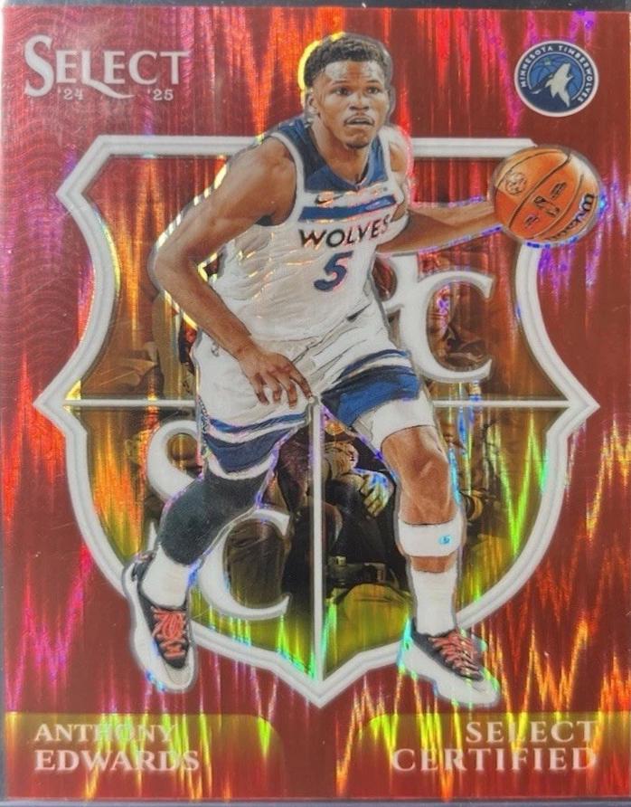 Anthony Edwards [Red Flash Prizm] #11