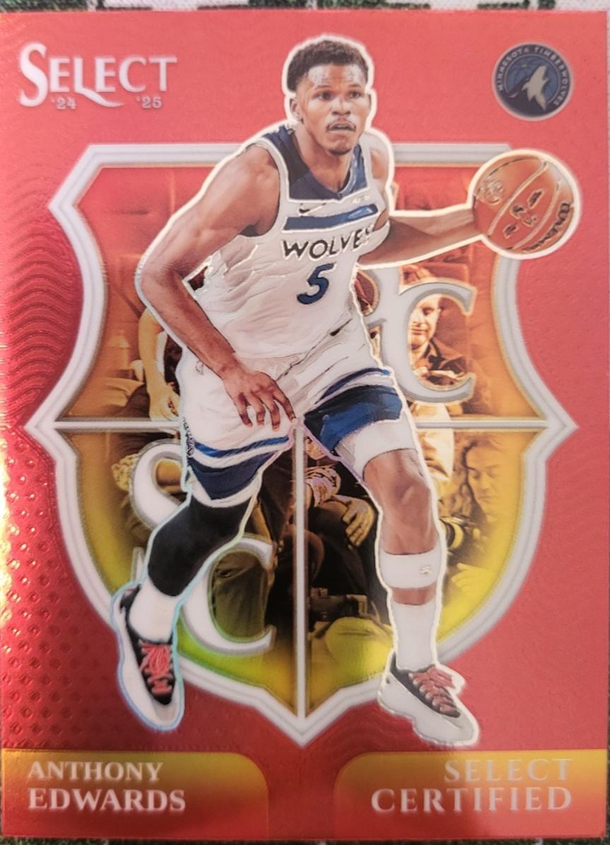 Anthony Edwards [Red Prizm] #11