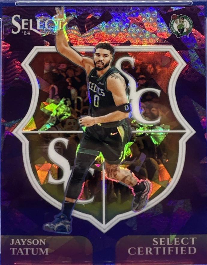 Jayson Tatum [Purple Cracked Ice Prizm] #13