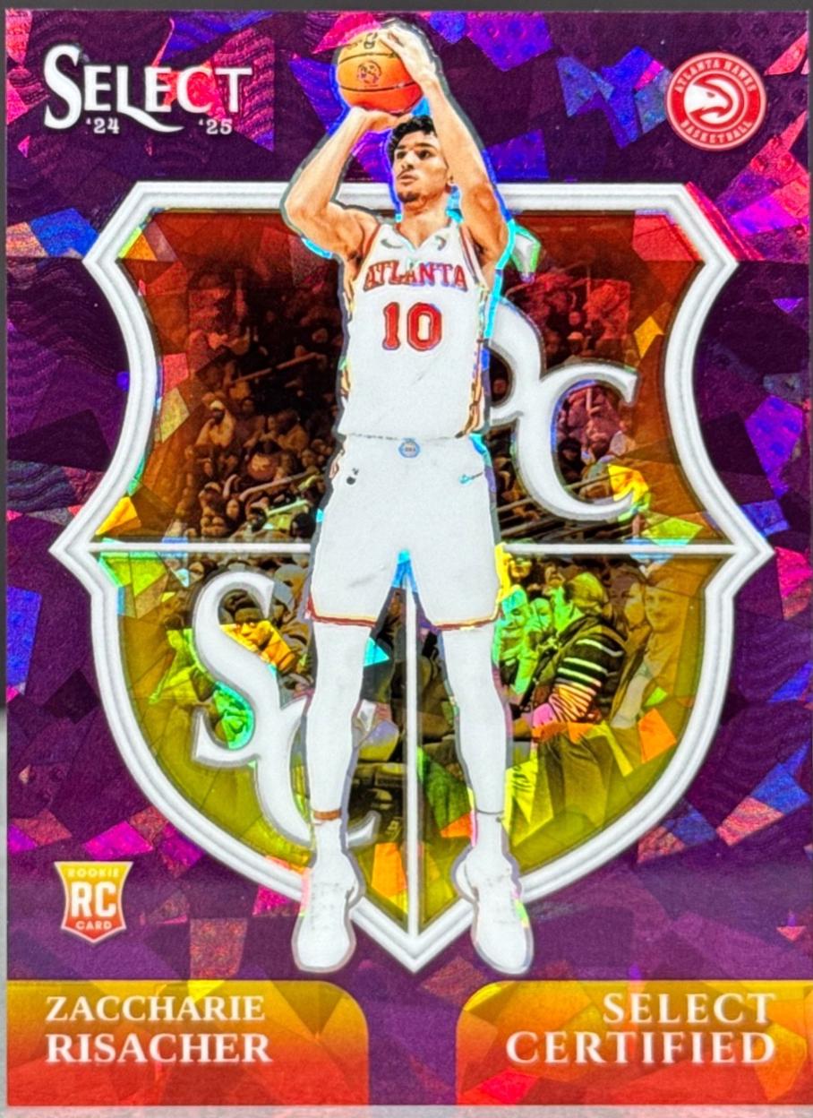 Zaccharie Risacher [Purple Cracked Ice Prizm] #18