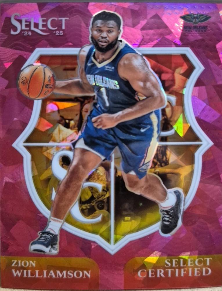Zion Williamson [Pink Cracked Ice Prizm] #10