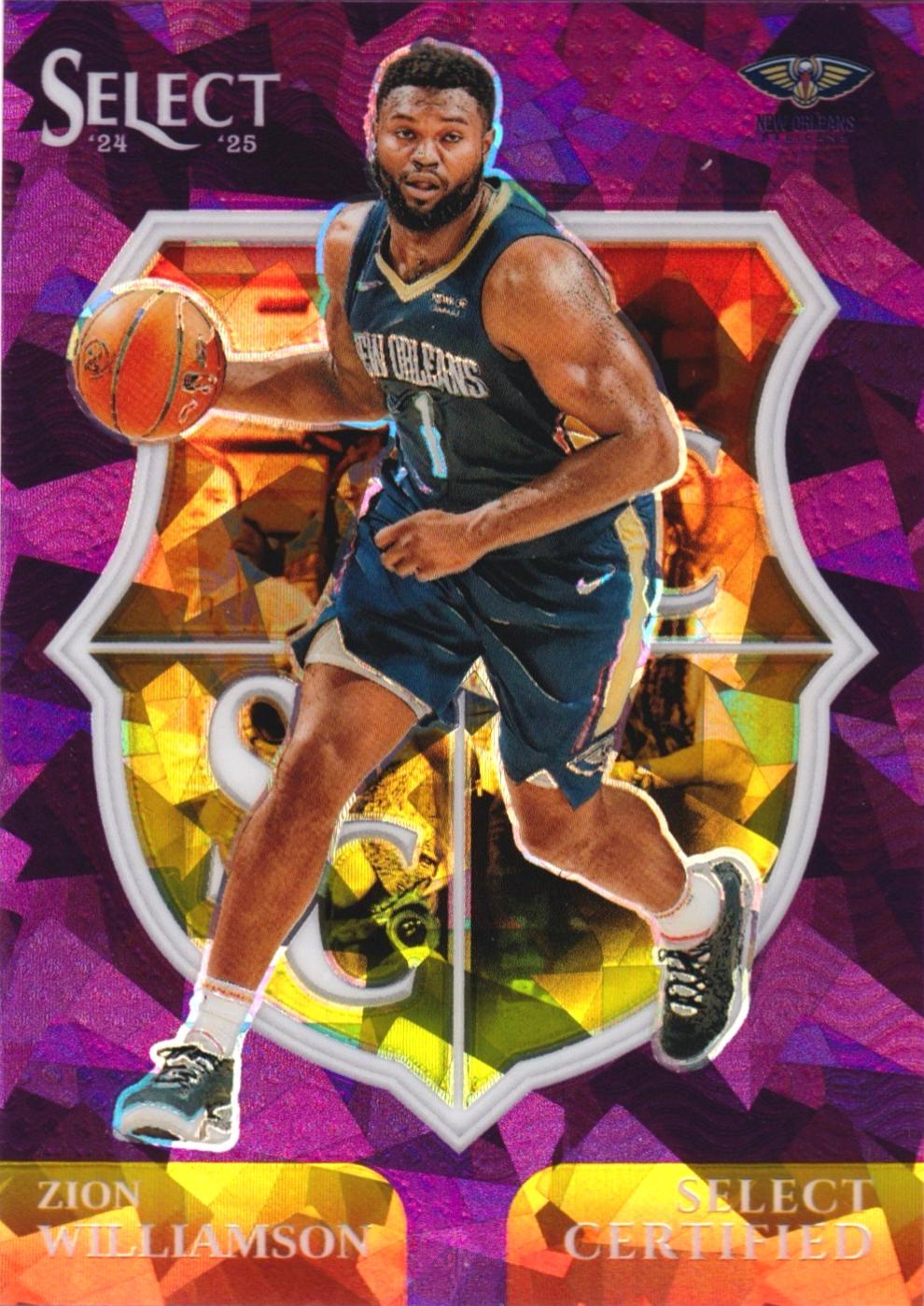 Zion Williamson [Purple Cracked Ice Prizm] #10