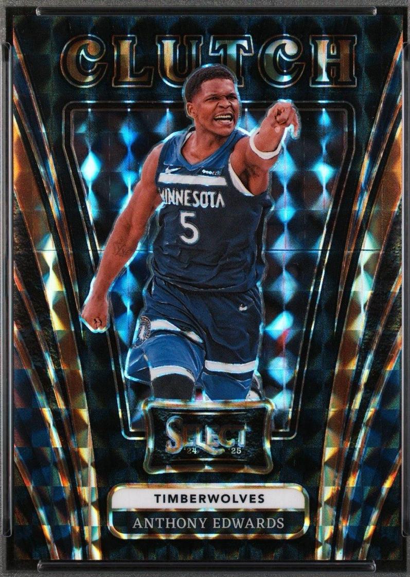 Anthony Edwards [Black Finite Prizm] #14