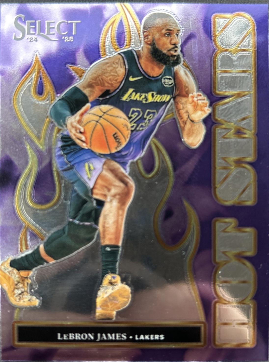 LeBron James [Purple Cracked Ice Prizm] #8