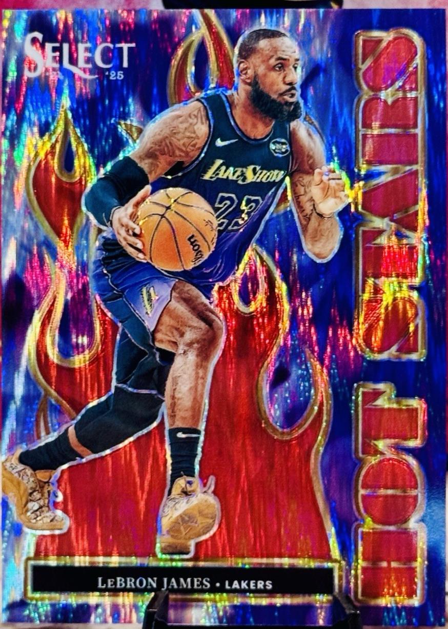 LeBron James [Red Flash Prizm] #8