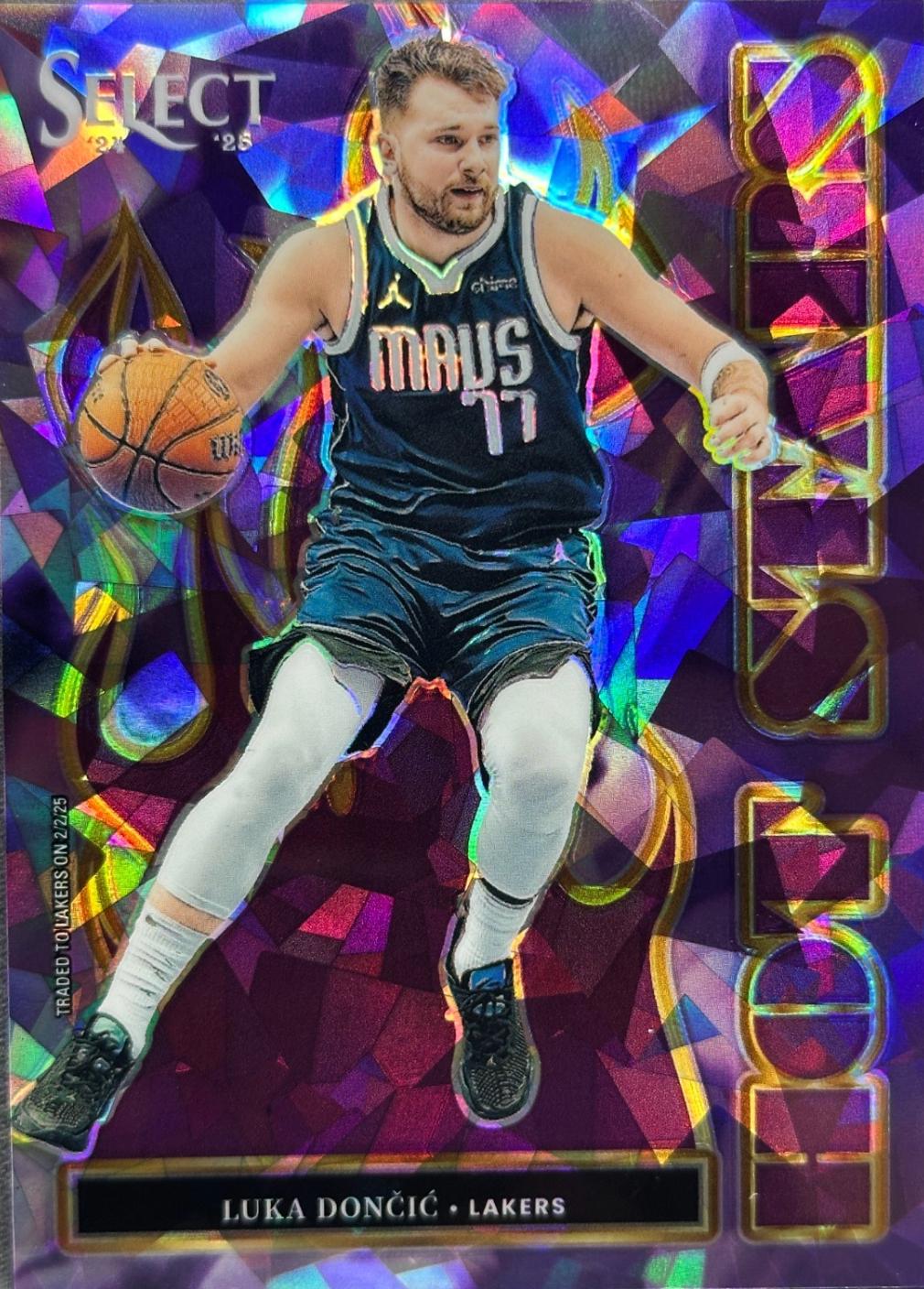 Luka Doncic [Purple Cracked Ice Prizm] #3