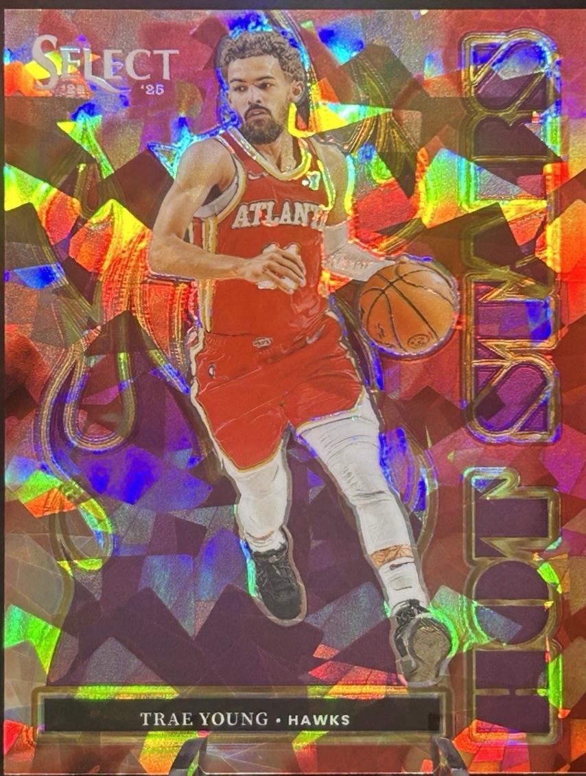 Trae Young [Purple Cracked Ice Prizm] #1