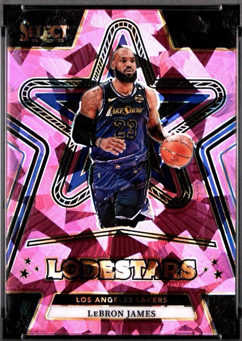 LeBron James [Pink Cracked Ice Prizm] #12