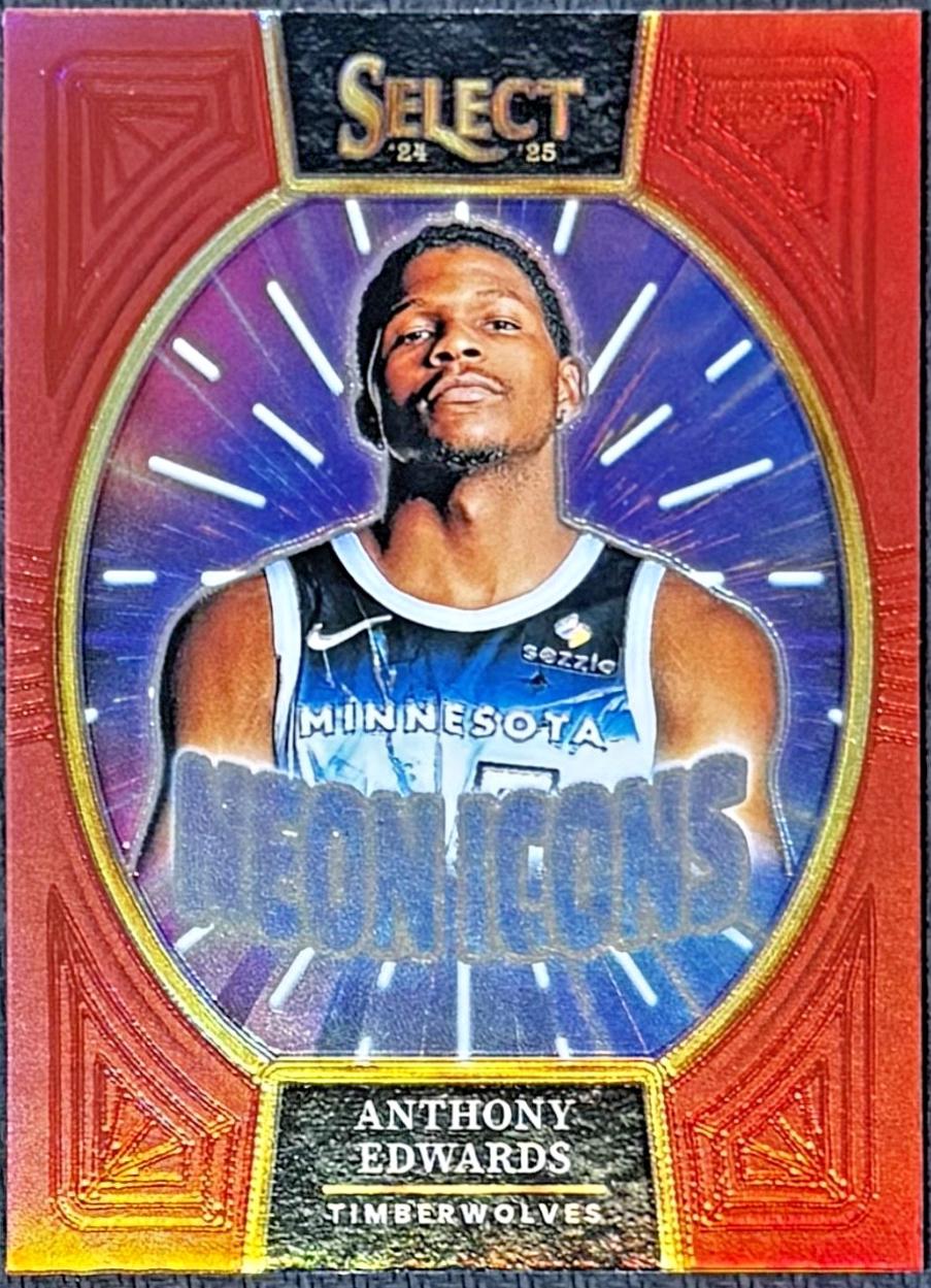 Anthony Edwards [Red Flash Prizm] #19