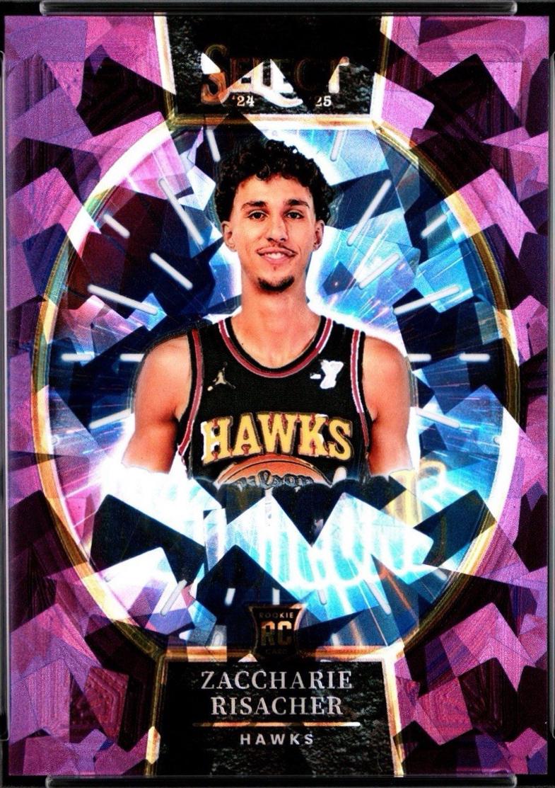 Zaccharie Risacher [Purple Cracked Ice Prizm] #25