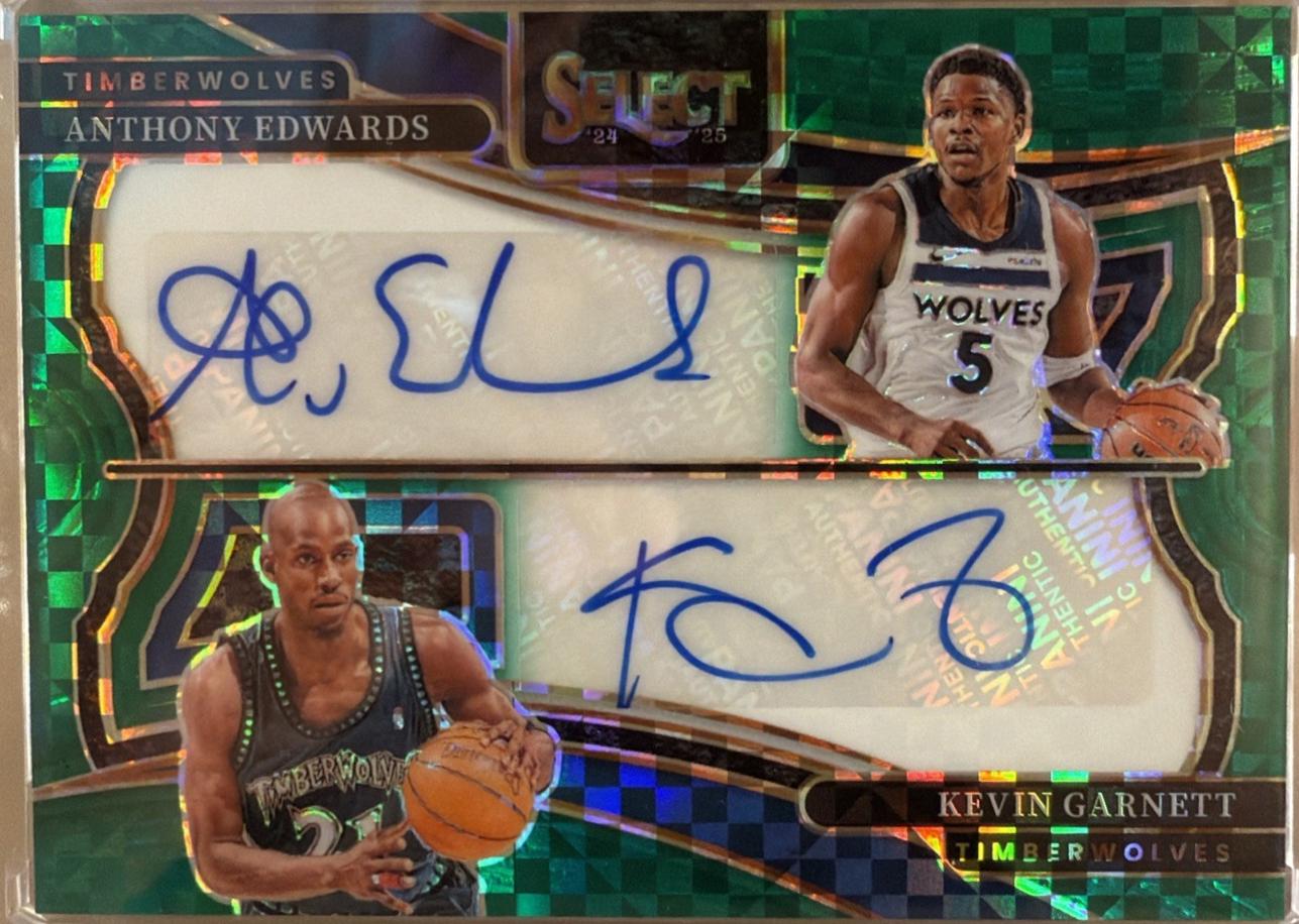 Anthony Edwards / Kevin Garnett [Green Prizm] #9