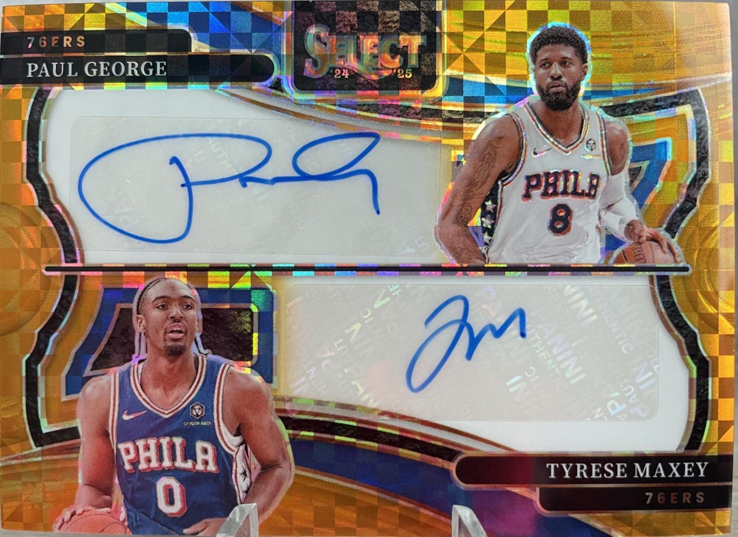 Paul George / Tyrese Maxey [Gold Prizm] #6