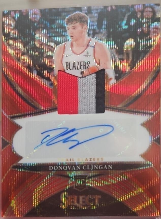Donovan Clingan [Red Wave Prizm] #RJA-CLG