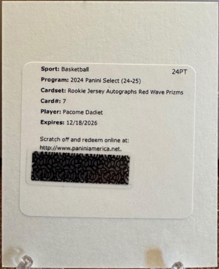 Pacome Dadiet [Red Wave Prizm] #RJA-PCD