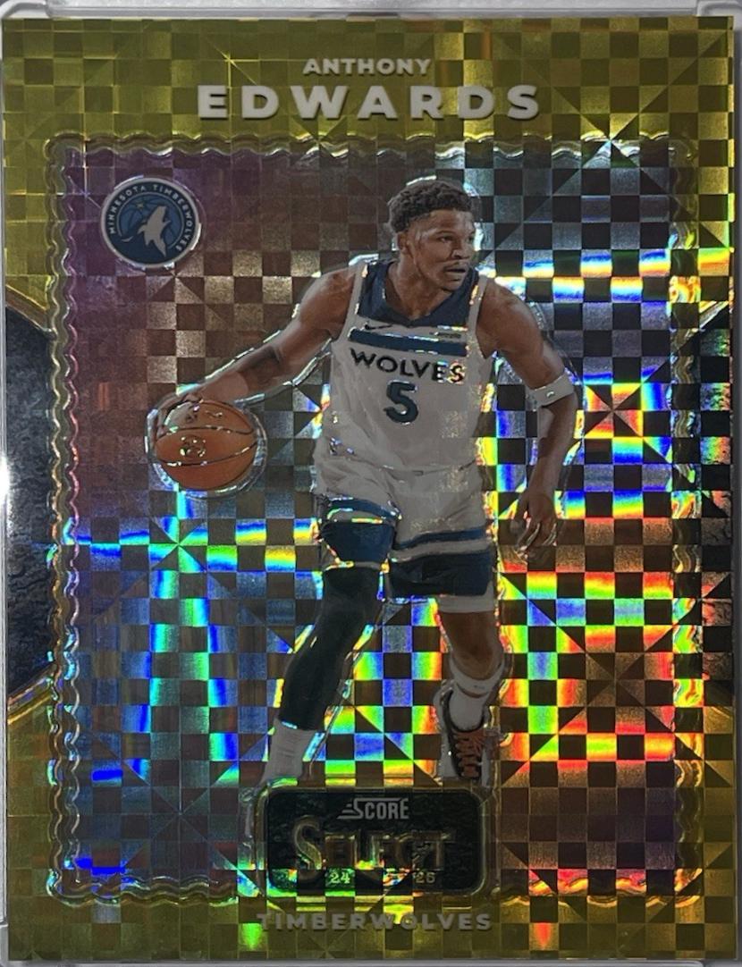 Anthony Edwards [Gold Prizm] #15