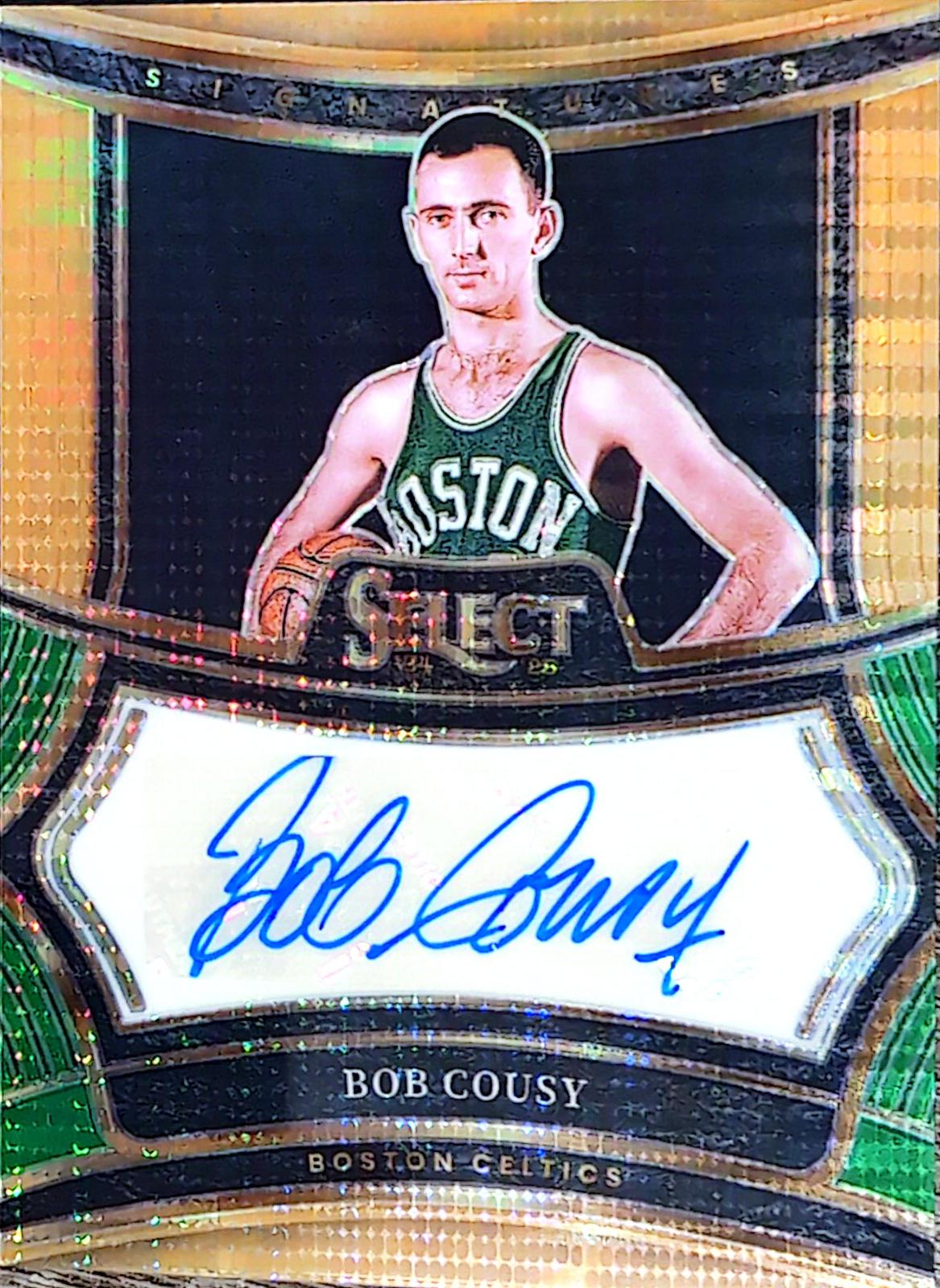 Bob Cousy [Neon Orange Pulsar Prizm FOTL] #10