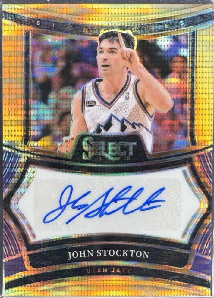 John Stockton [Neon Orange Pulsar Prizm FOTL] #25