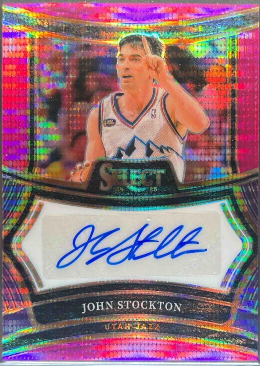 John Stockton [Neon Purple Pulsar Prizm FOTL] #25