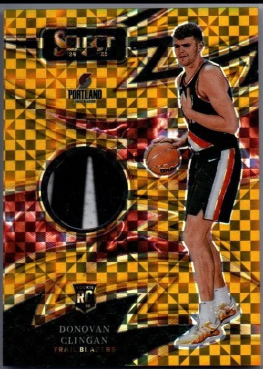 Donovan Clingan [Gold Prizm] #4
