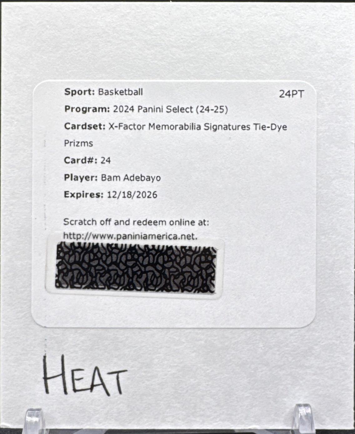 Bam Adebayo [Tie-Dye Prizm] #24