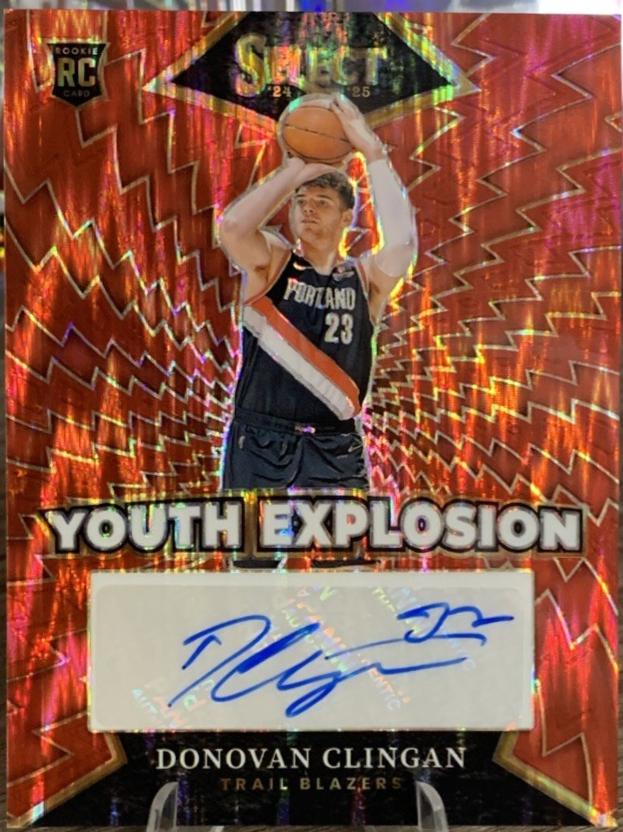 Donovan Clingan [Red Flash Prizm] #7