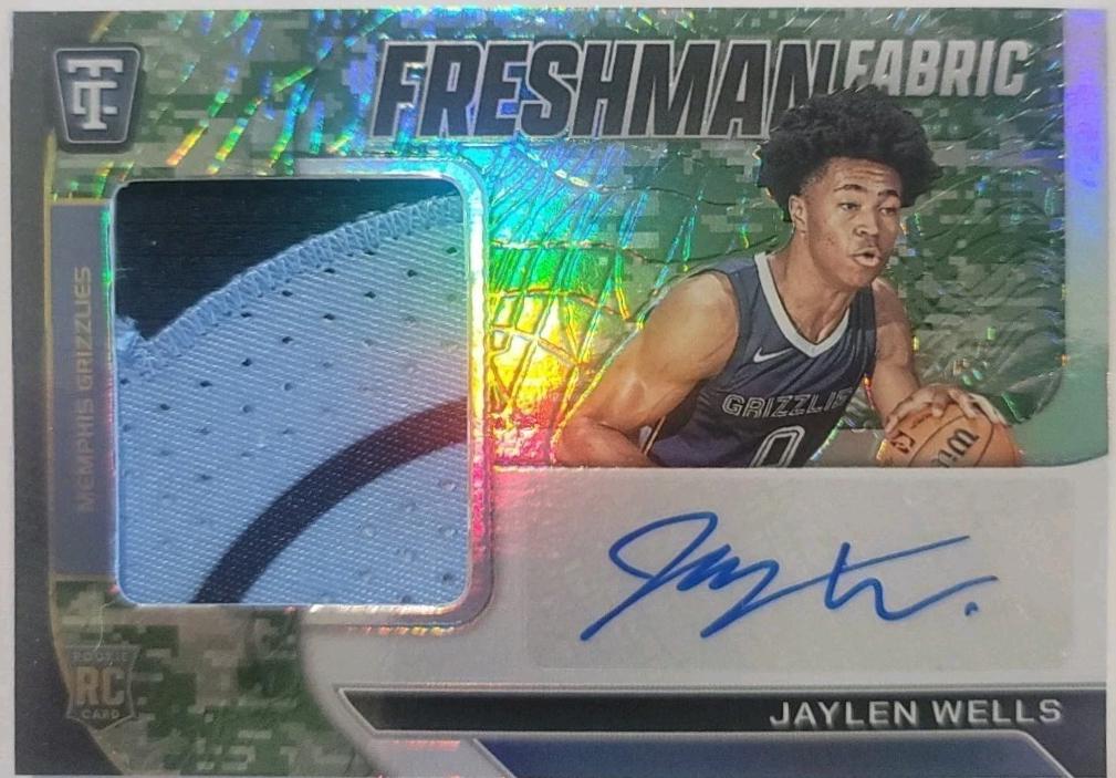 Jaylen Wells [Blue Camo Platinum Mirror] #43