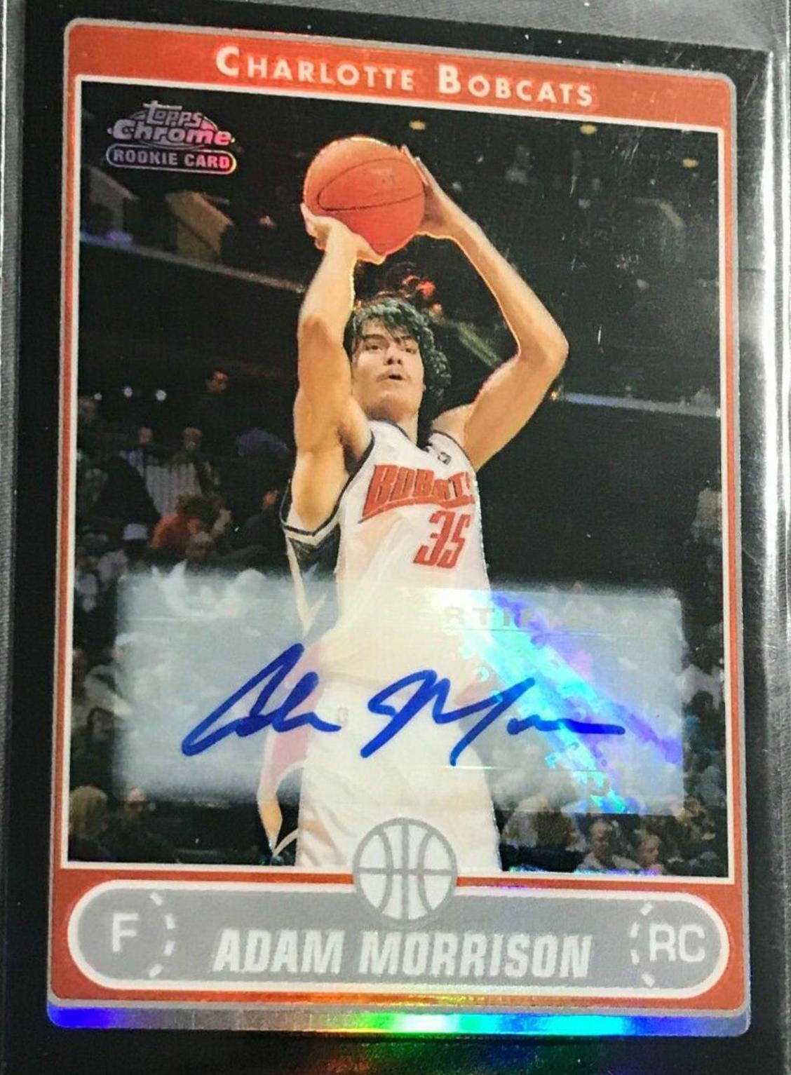 Adam Morrison [Black Refractor Autograph] #195