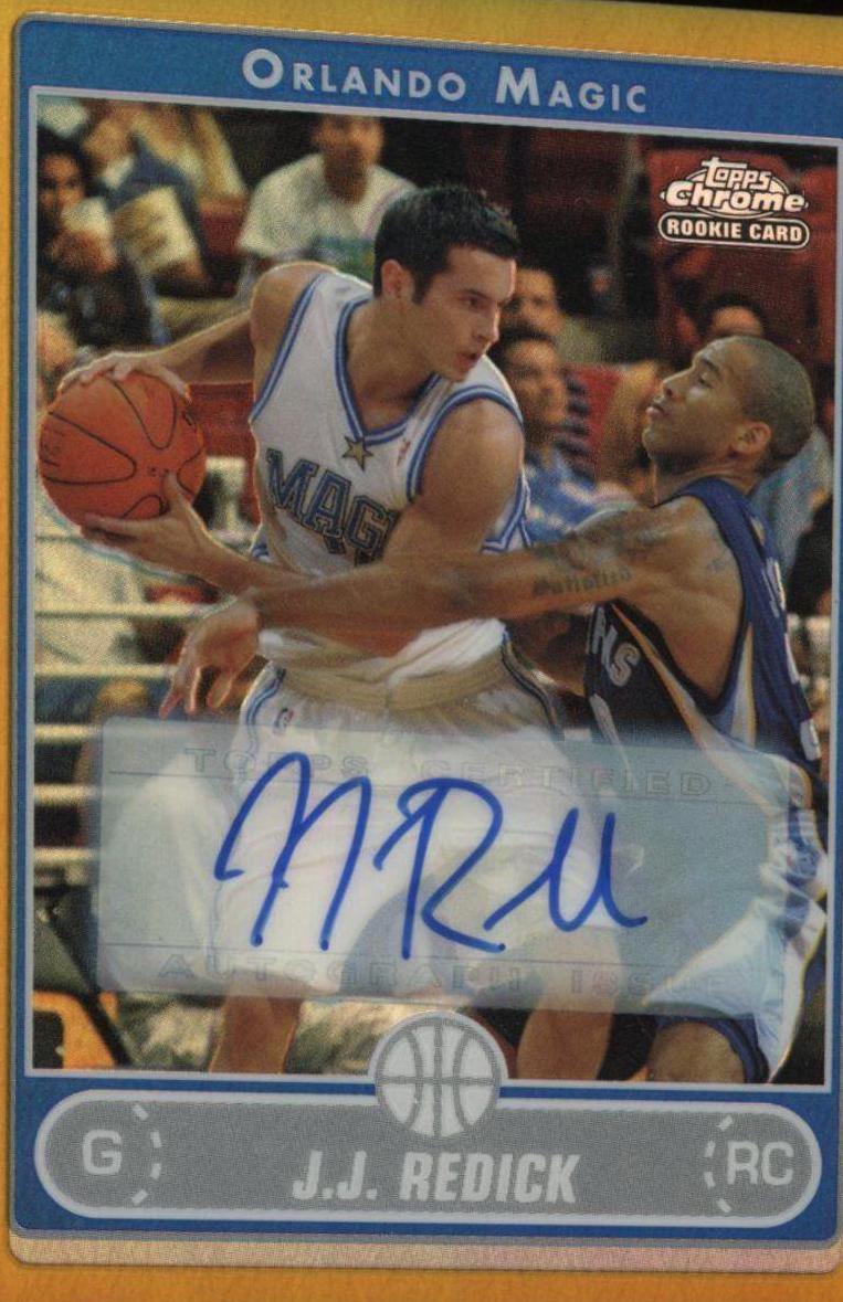 J.J. Redick [Gold Refractor Autograph] #198