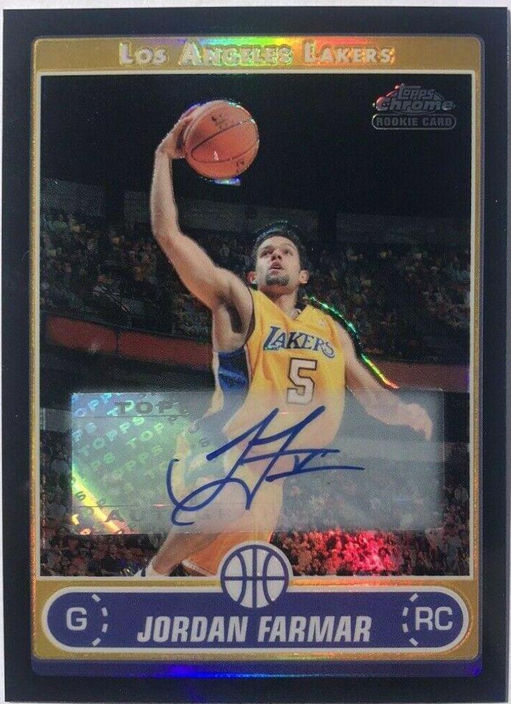Jordan Farmar [Black Refractor Autograph] #185