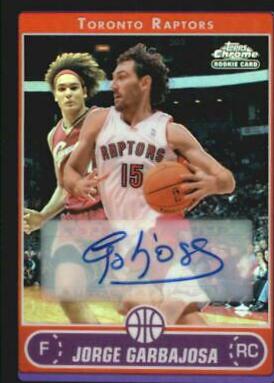 Jorge Garbajosa [Black Refractor Autograph] #166