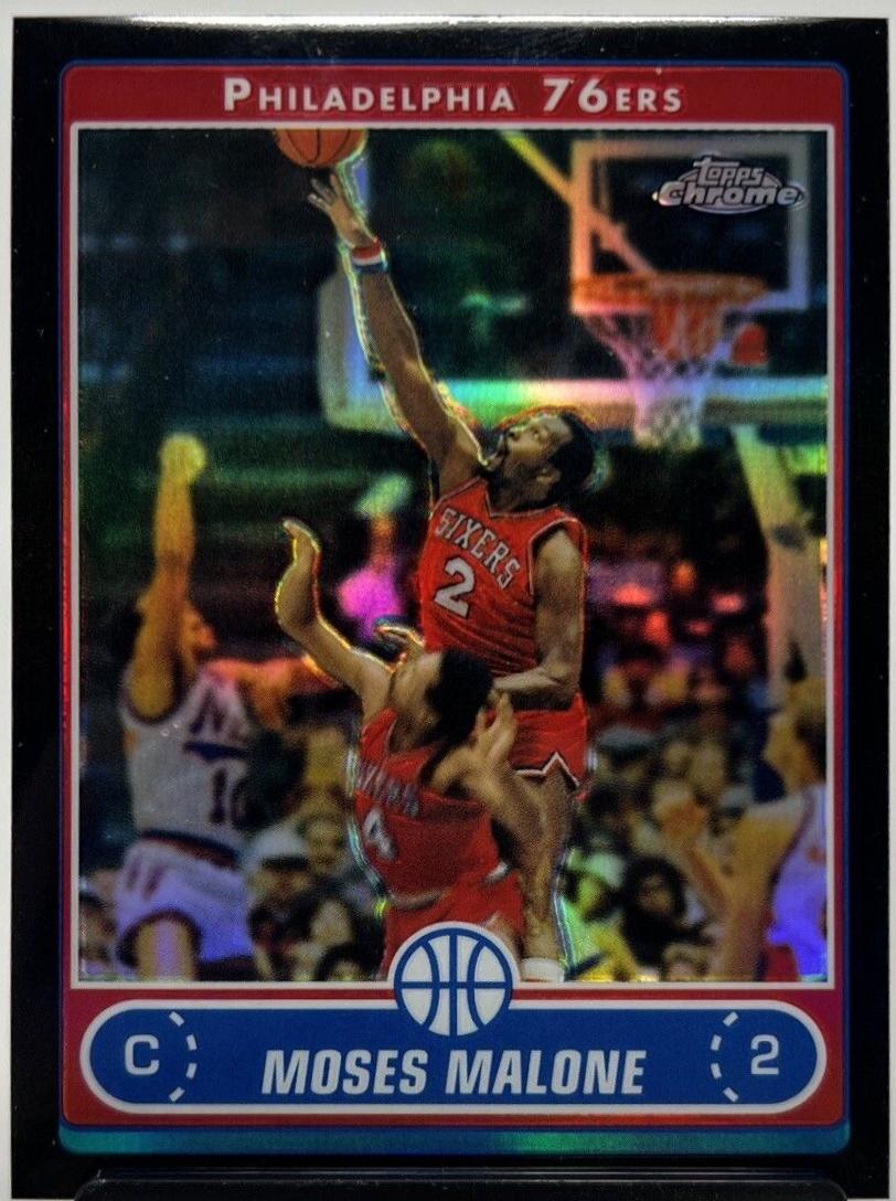 Moses Malone [Black Refractor] #160