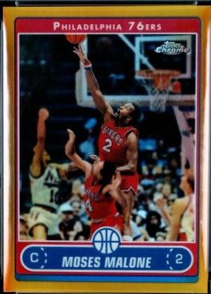 Moses Malone [Gold Refractor] #160