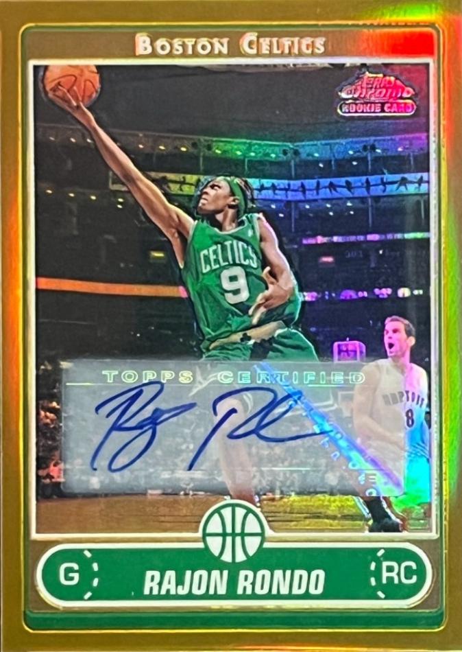 Rajon Rondo [Gold Refractor Autograph] #201