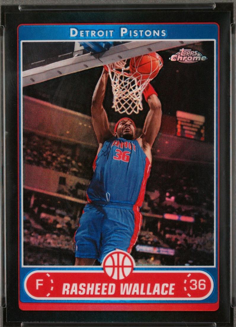 Rasheed Wallace [Black Refractor] #19
