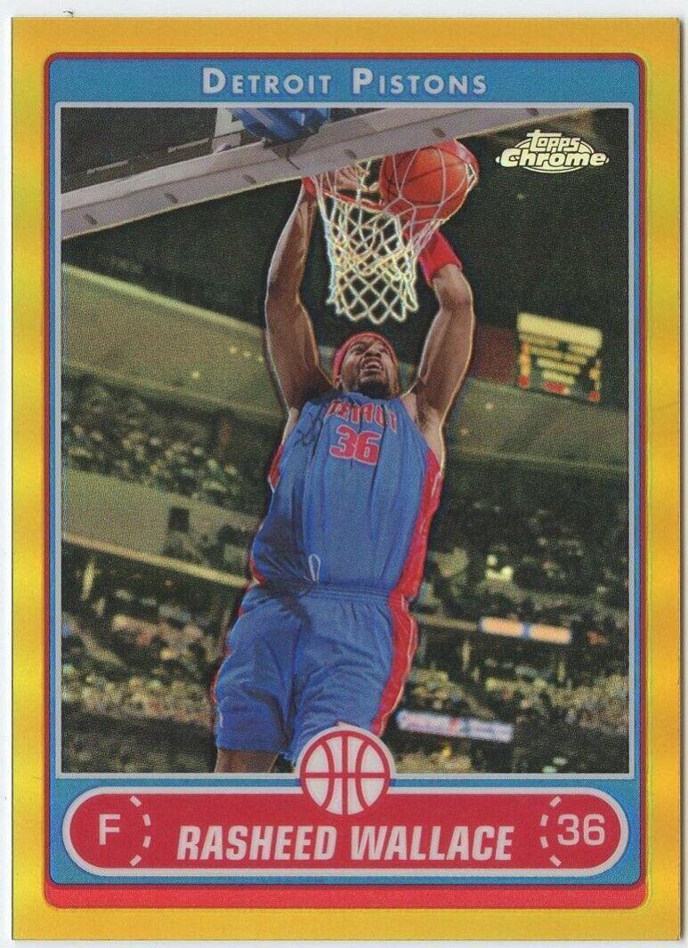 Rasheed Wallace [Gold Refractor] #19
