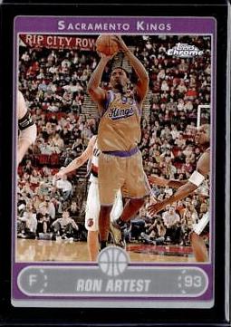 Ron Artest [Black Refractor] #98