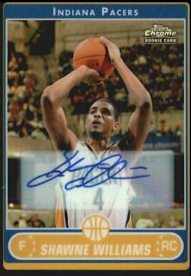 Shawne Williams [Black Refractor Autograph] #204