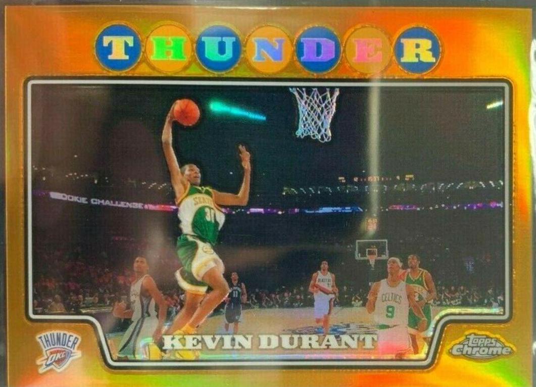 Kevin Durant [Gold Refractor] #156